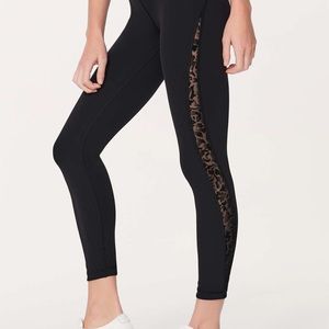 Cropped lululemon lace trim leggings